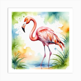 Flamingo 2 Art Print