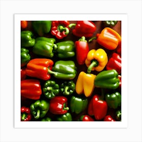 Colorful Peppers 64 Art Print