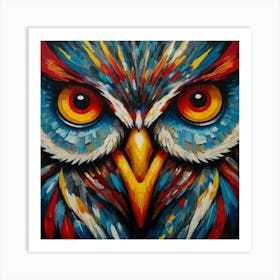 Owl Portrait 1 Art Print