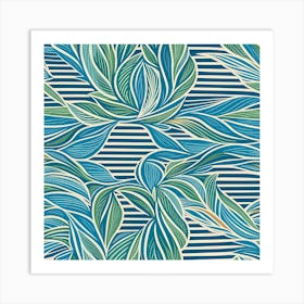 Tropical Leaves Art Print