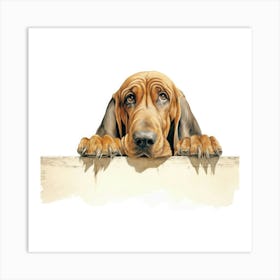 Hound Dog Art Print