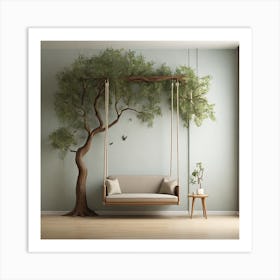 Tree Swing Art Print