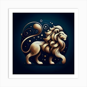 Zodiac Lion 1 Art Print