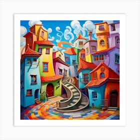 Colorful City 7 Art Print