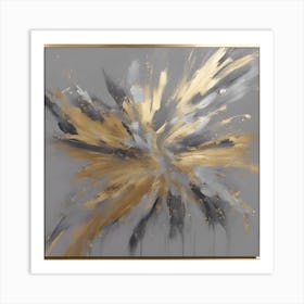 Gold Burst Art Print