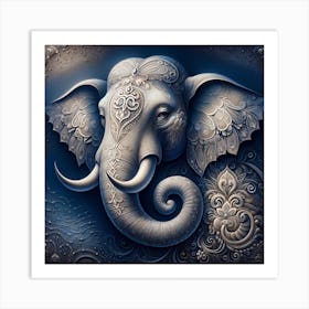 Elephant Painting Art Print