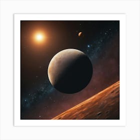 Planets In Space Art Print