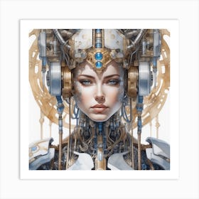 Futuristic Woman 12 Art Print