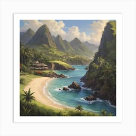 Hawaiian Beach 6 Art Print