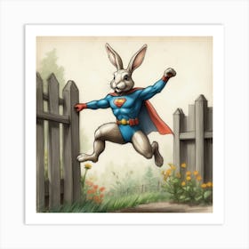 Super Bunny 7 Art Print