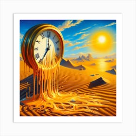 Inspired by the dreamscapes of René Magritte Art Print