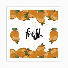 Orange Fresh 1 Art Print