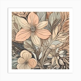 Autumn Floral Art Print