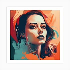 Portrait Of A Woman 10 Art Print