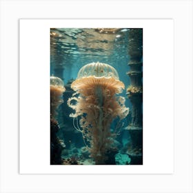 Jellyfish Postcard Art Print