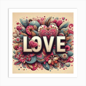 I Love you Art Print