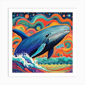 Whale Painting Art Print