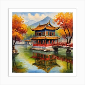 Chinese Pagoda Art Print