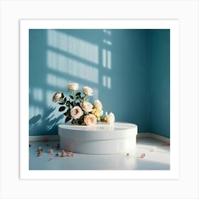 Vase Of Roses Art Print