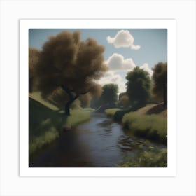 River In The Woods 8 Art Print