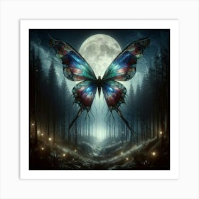 Butterfly In The Forest 27 Art Print