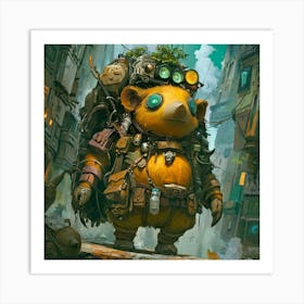 The Hedgehog Golem Art Print