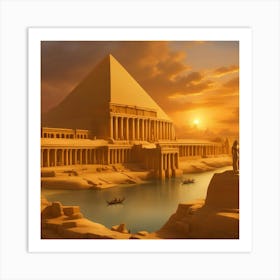 Egyptian Pyramids 7 Art Print