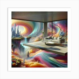 Psychedelic Wall Mural Art Print