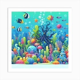 Under The Sea 4 Art Print