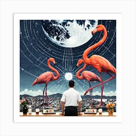 Flamingos 18 Art Print