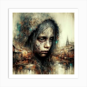 'The Girl In The City' Art Print