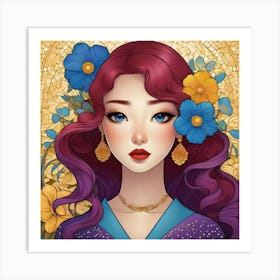 Asian Girl 8 Art Print