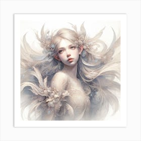 Elegant girl Art Print