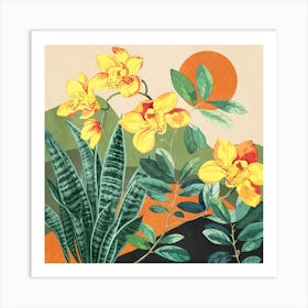 Tropical Summer Garden Art Print