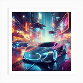 Futuristic Car 5 Art Print