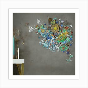 Flower Wall Art 9 Art Print