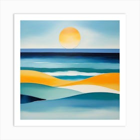 Sunset At The Beach 29 Art Print