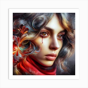 Portrait Of A Woman Art Print