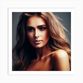 Beautiful Woman Posing Art Print