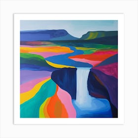Abstract Travel Collection Iceland 3 Art Print