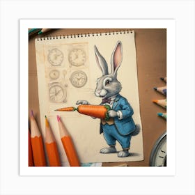 Alice Rabbit Art Print