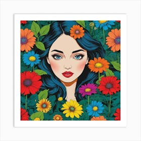 Flower Girl Art Print