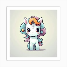 Cute Unicorn 55 Art Print