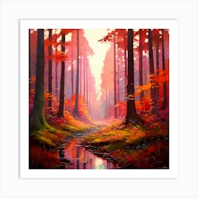 Autumn Forest 12 Art Print