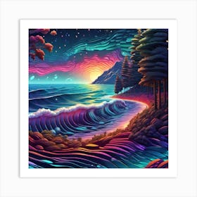 Psychedelic Painting Art Print