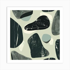 Black And White Abstract Pattern Art Print