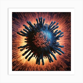 Virus - 3d Illustration Art Print