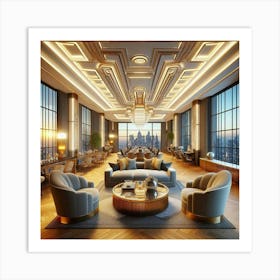 Modern Living Room 3 Art Print