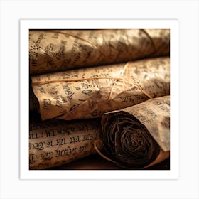 Old Books On A Table 3 Art Print