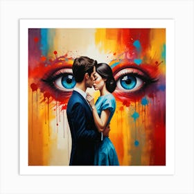 'The Kiss' Art Print